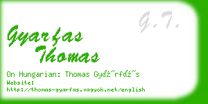 gyarfas thomas business card